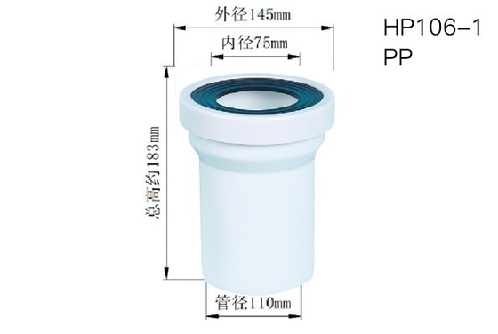 3 Pijp van het het Toiletafval van duimwc de Plastic Alkali Bestand Fuelproof