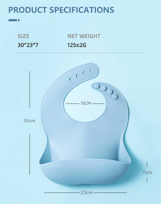 2022 van het de Verkoopvoedsel van Amazonië de Hete van het de Rang Waterdichte Silicone Groothandel van de Babyslabben met Vangerzak