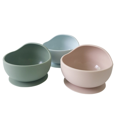Hart Gevormd Silicone die de Vastgestelde Kom van de Siliconebaby Geplaatst 2-4 Jaar voeden