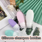 Draagbare hervulbare reisaccessoires Shampoo Handwaslotion Samendrukbare siliconen buisflessen met klepdop