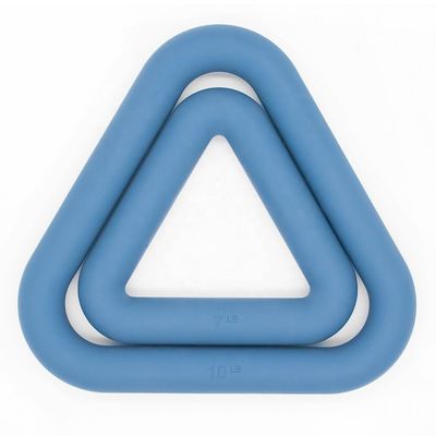 Van de Driehoekskettlebell van de siliconedomoor Vastgestelde Vrije de Gewichtenmacht Ring Dumbbells